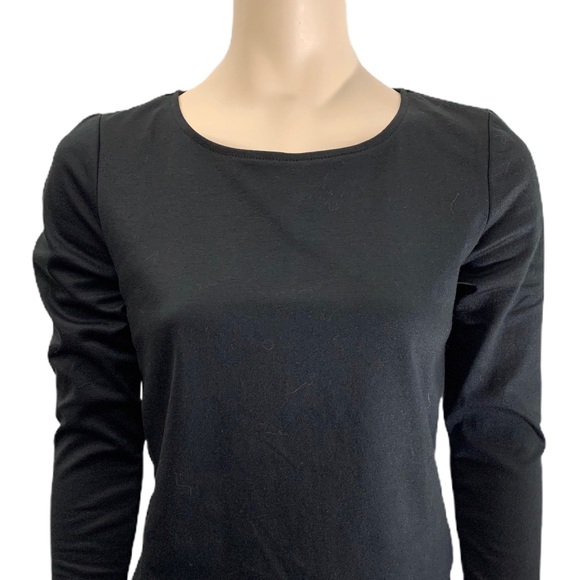 Alfred Sung Black Top with Lace Underlay Size S - Picture 3 of 11